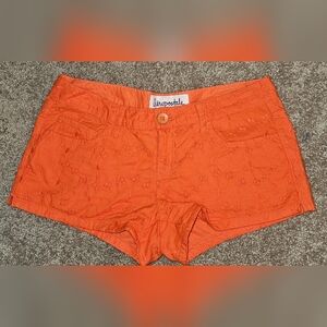 Bright Orange Eyelet Shorts NWOT sz5/6 Jr's